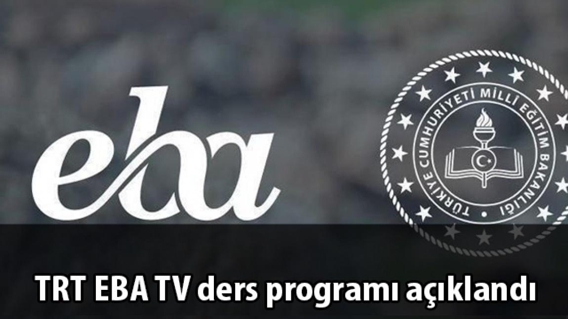EBA TV Ders Programları